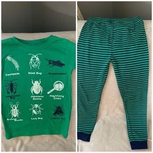 Carters bug pajamas set size 5
